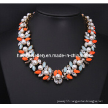 Shourouk Style Pearl & Crystal Stone Fashion Jewelry (XJW13222)